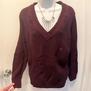 NWT Express Oversized Wine/Maroon Sweater Small